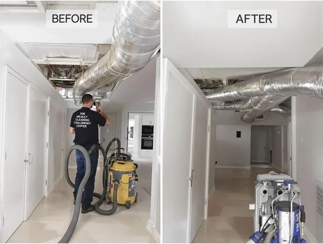 Hull Air Duct Cleaning professional performing thorough air duct cleaning in Hull