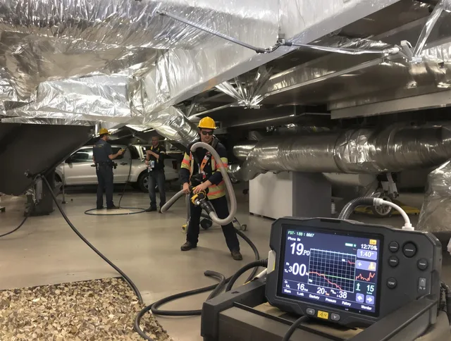 Professional negative pressure duct cleaning by Hull Air Duct Cleaning in Hull
